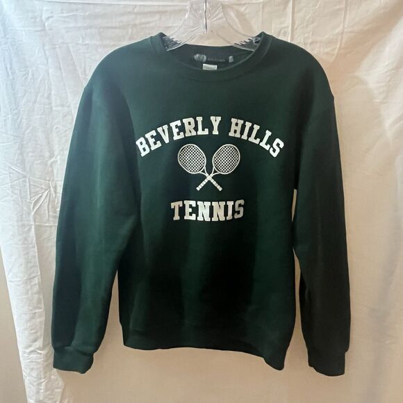 JET John Eshaya Beverly Hills Tennis Sweatshirt Size Petite Small - Picture 1 of 8